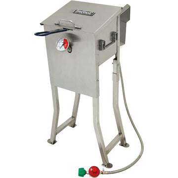 Bayou Classic 2.5-Gallon Bayou Stainless Steel Outdoor Propane Gas Fryer