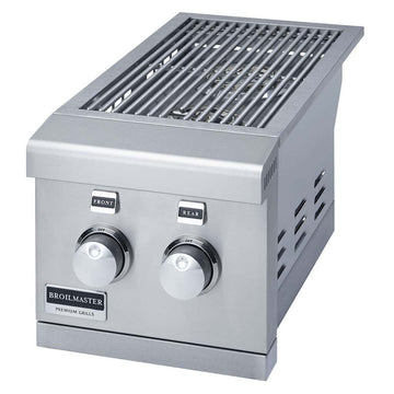 Broilmaster 12" Double Side Burner Slide-In for Built-In Stainless Steel Gas Grills