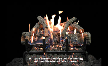 Grand Canyon GlowFire 18" Arizona Weathered Oak Charred Vented Gas Logs