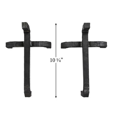 Buck Stove 10 1/4" Firedogs Set for Model 27000 Wood Stoves: MF-270450