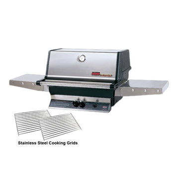MHP TJK 2 Gas Grill Head With 2 Stainless Steel Shelves