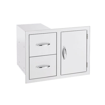 Summerset 30"/36/42" Stainless Steel 2-Drawer & Access Door Combo