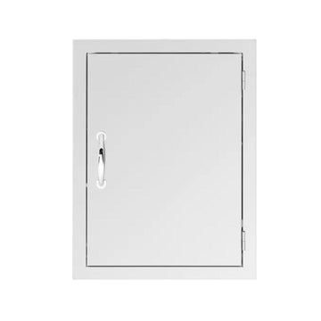True Flame 20" x 27" Stainless Steel Vertical Access Door Masonry Frame Return