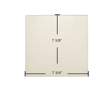 Country Flame Double Door 7 3/4" x 7 3/8" Glass