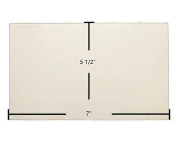 Country Flame Double Door 5 1/2" x 7" Glass
