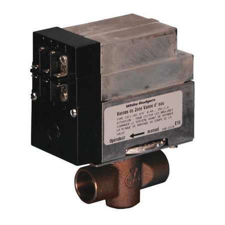 White-Rodgers 1361-104 Hydronic Zone Valve, 2 Wire, 1-1/4