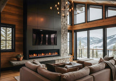 SimpliFire Allusion Edge 100" Electric Fireplace - SF-ALLE100