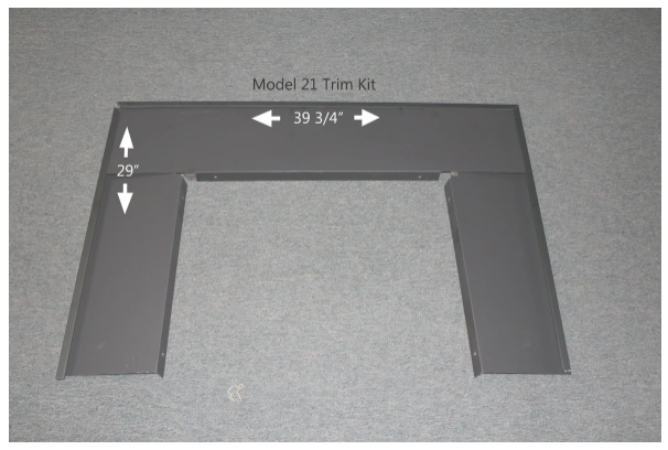 Buck Stove Standard Trim Kit, Black Only - PO 21STKBR-BLK