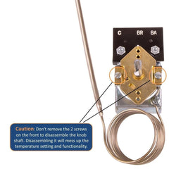 KKTB-18-48 oven thermostat rear terminals and mounting