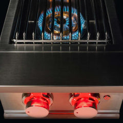True Flame Stainless Steel Propane Gas Double Side Burner