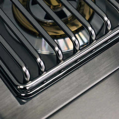 True Flame Stainless Steel Propane Gas Double Side Burner