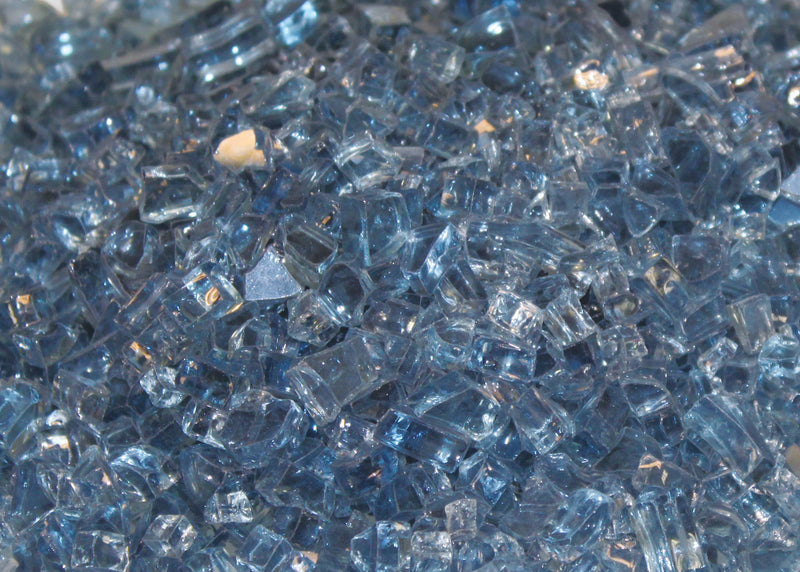 Empire Crushed Glass, Blue Clear, approx. 1 sq. ft (DG1BUC)