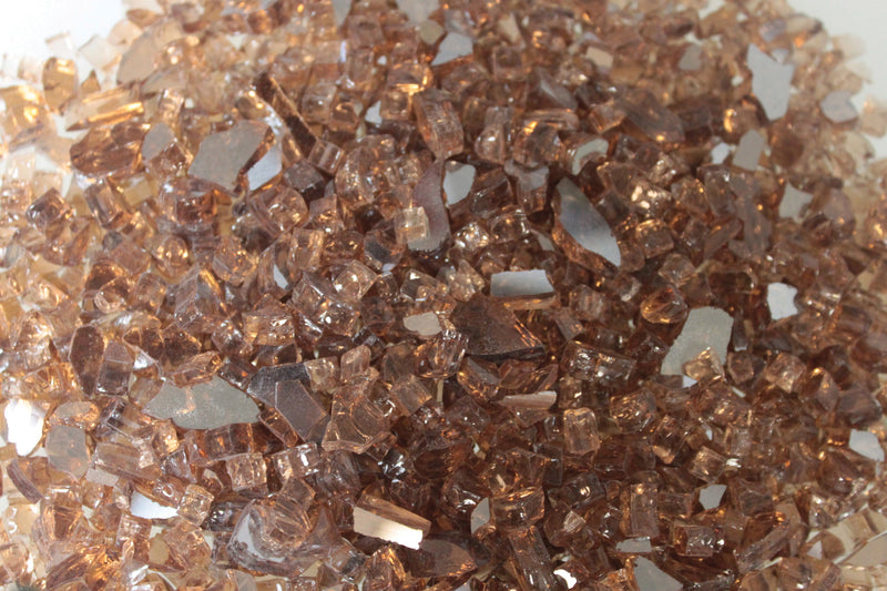 Empire Crushed Glass, Copper Reflective, approx. 1 sq. ft (DG1BCR)