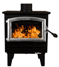 Buck Stove Model 21 Non-Catalytic Wood Stove - Pewter door