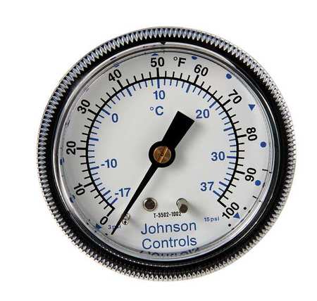 Johnson Controls T-5502-1002 Pneumatic Temperature Indicator,  1/8 in NPT,  3 to 15 psi Default Title