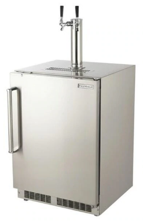 fire-magic-24-inch-outdoor-rated-dual-tap-kegerator-3594-dr-dl 1