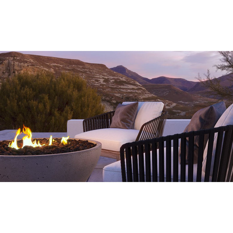 Firegear 30" Sanctuary 3 Round Gas Fire Pit with Electronic Ignition - SAN3-26DBSAWS - Detail View