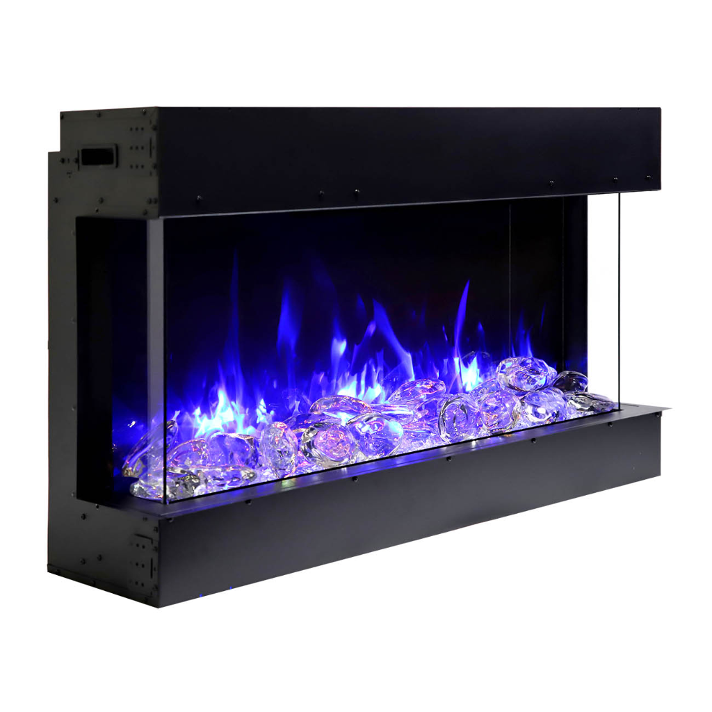 Remii 30″ BAY-SLIM Series 3 Sided Glass Electric Fireplace - 30-BAY-SLIM - Fireplace Choice