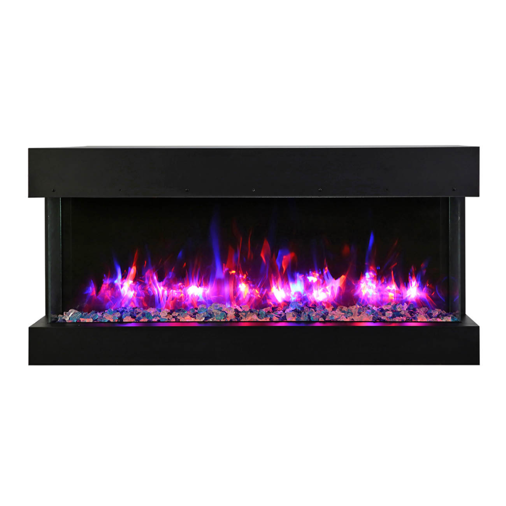 Remii 30″ BAY-SLIM Series 3 Sided Glass Electric Fireplace - 30-BAY-SLIM - Fireplace Choice