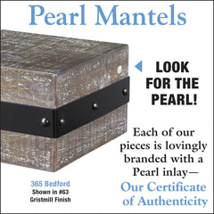 Pearl Mantels 365 Bedford Wood Shelf in Gristmill Finish - Fireplace Choice