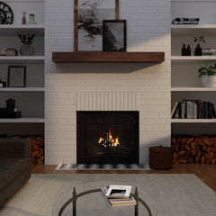 Pearl Mantels 367 Carolina Wood Shelf in Trail Finish - Fireplace Choice