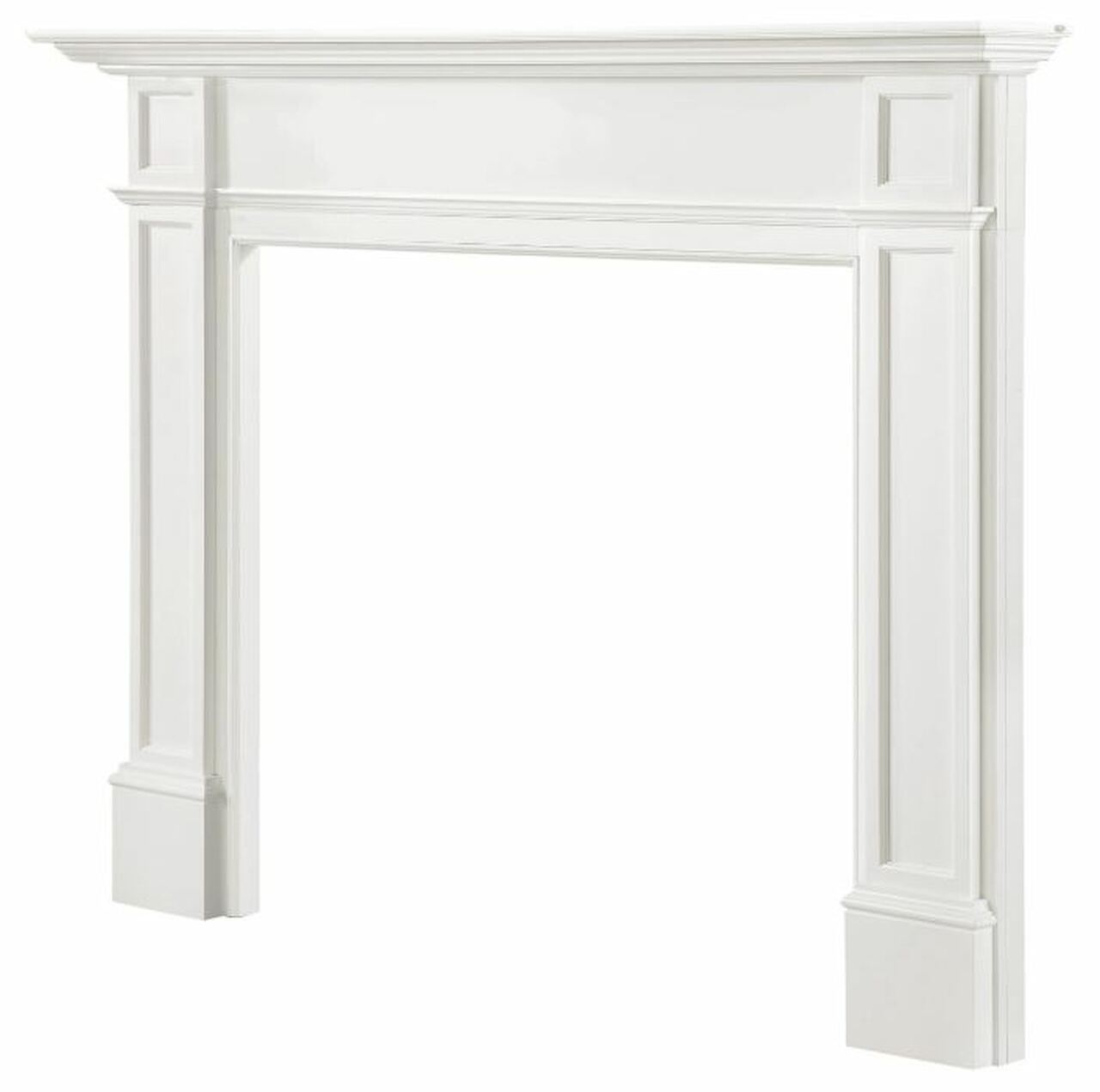 Pearl Mantels 540 Marshall MDF Wood Mantel Surround in White Paint