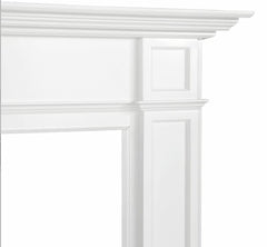 Pearl Mantels 540 Marshall MDF Wood Mantel Surround in White Paint - Fireplace Choice