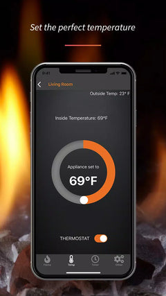 Set Fireplace Temperature with  ift-wfm Module