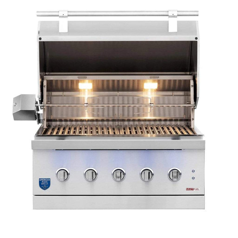 Summerset American Made Grills by Encore Series 36" 5-Burner Built-In Hybrid Grill - Alternate View