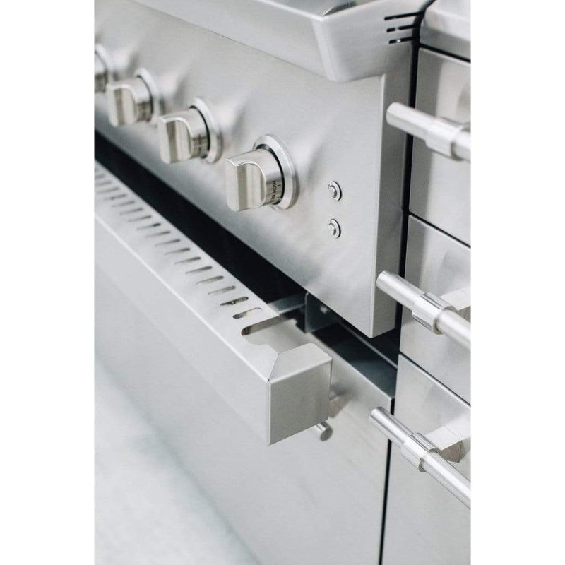 Summerset American Made Grills by Encore Series 36" 5-Burner Freestanding Hybrid Grill - Side View