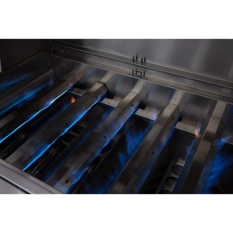 Summerset American Made Grills by Encore Series 54" 8-Burner Built-In Hybrid Grill - Installation View