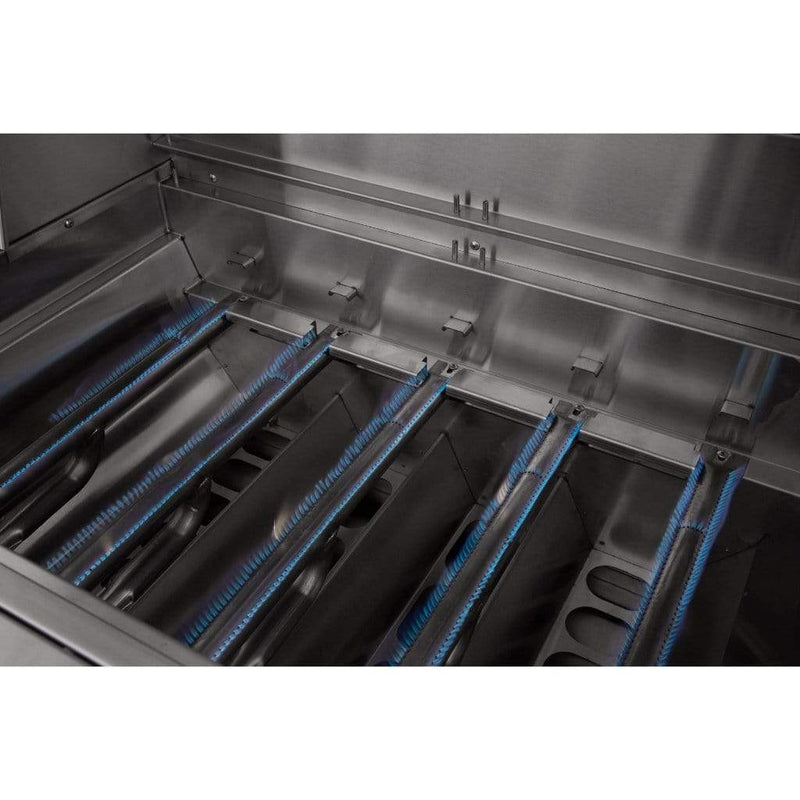 Summerset American Made Grills by Encore Series 54" 8-Burner Built-In Hybrid Grill - Scale View