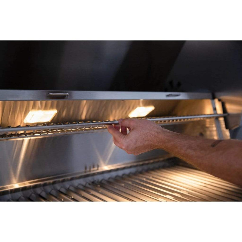 Summerset American Made Grills by Encore Series 54" 8-Burner Built-In Hybrid Grill - Side View