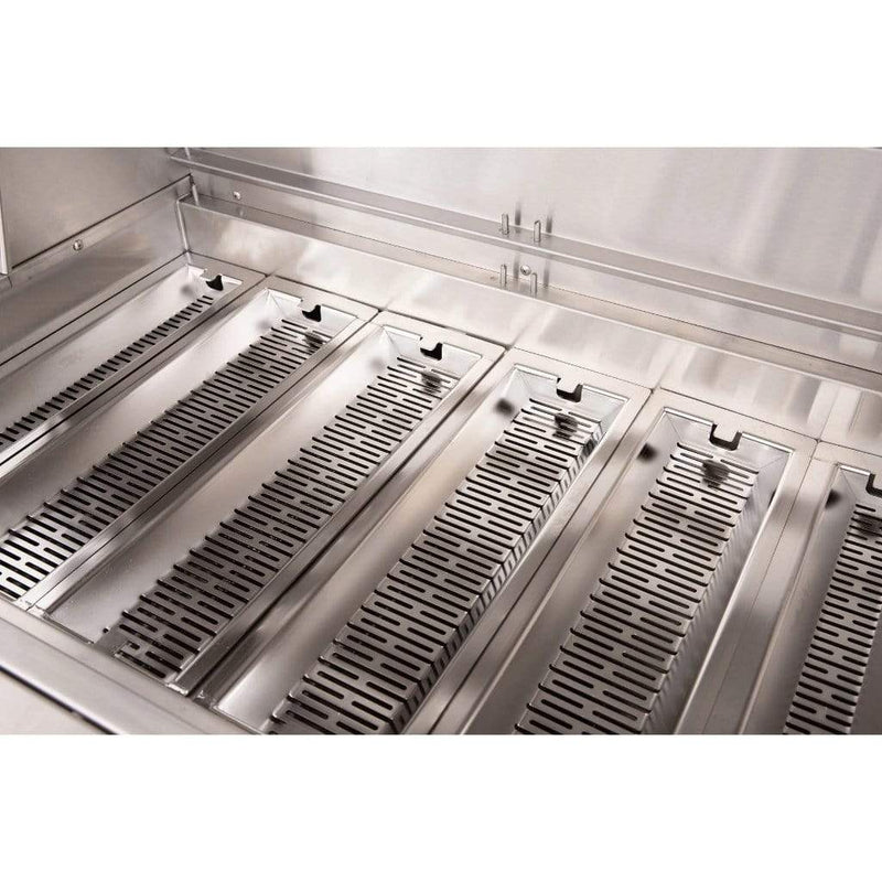 Summerset American Made Grills by Encore Series 54" 8-Burner Built-In Hybrid Grill - Rear View