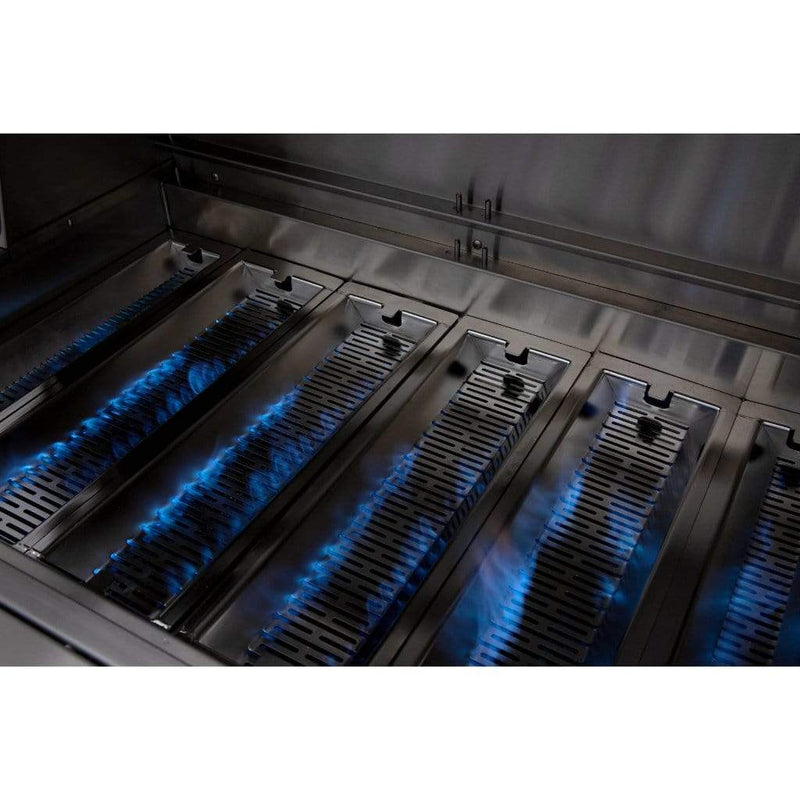 Summerset American Made Grills by Encore Series 54" 8-Burner Built-In Hybrid Grill - Dimensions