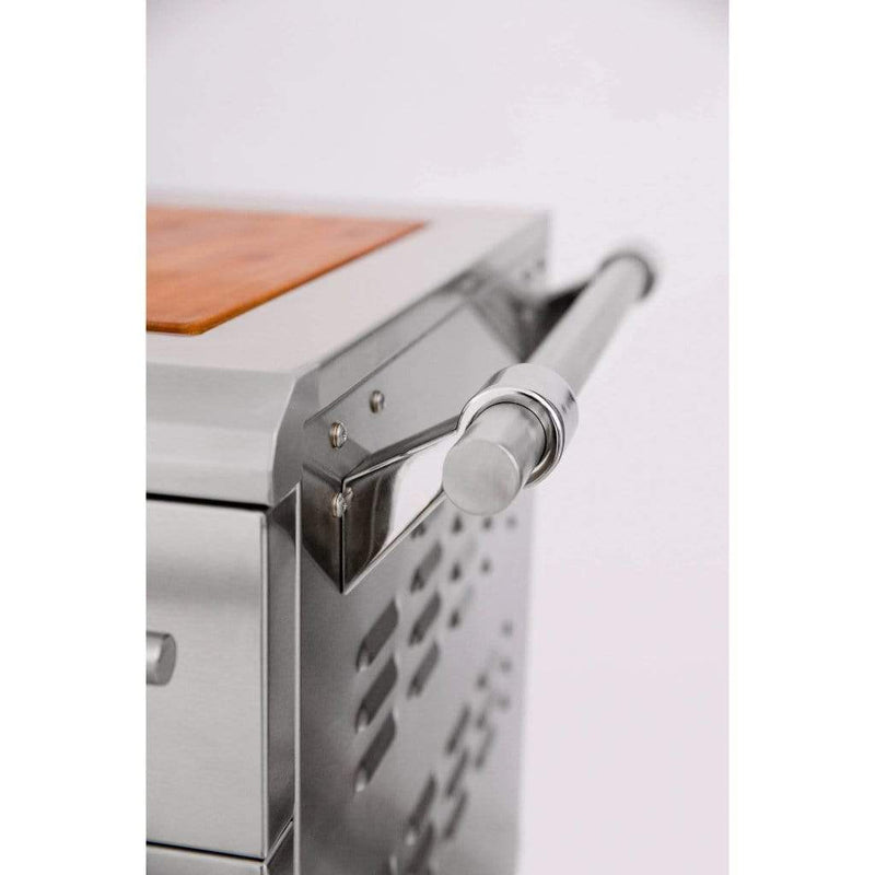 Summerset American Made Grills by Encore Series 54" 8-Burner Freestanding Hybrid Grill - Close-Up