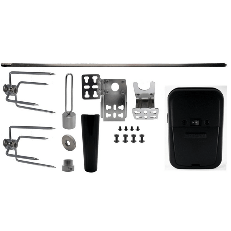 Arteflame Extra Rotisserie Cordless Motor, Spit, Forks and Bracket Kit