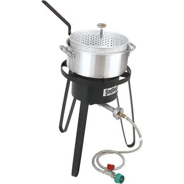 Bayou Classic 10-Quart Sportsman's Choice Aluminum Outdoor Propane Gas Fish Cooker