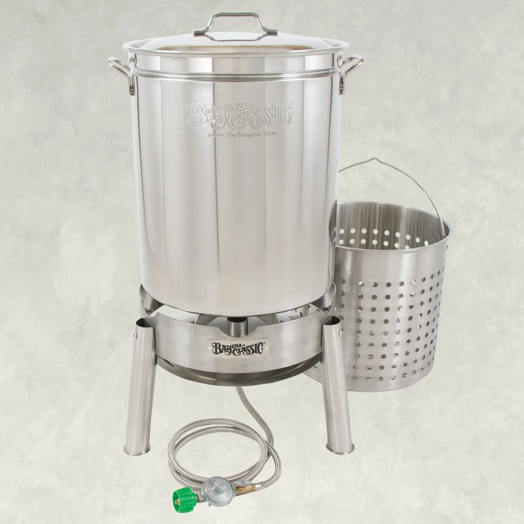 Bayou Classic 62-Quart Stainless Steel Outdoor Propane Gas Boil/Steam