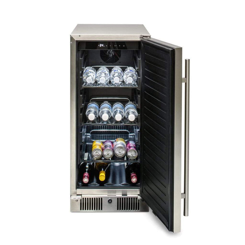 Blaze 15" 3.2 Cu. Ft. Outdoor Rated Compact Refrigerator - Side View