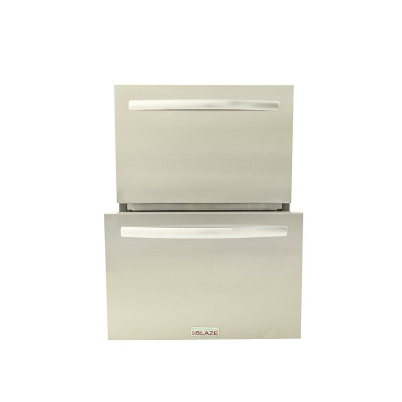 Blaze 23.5" Outdoor Rated Stainless Steel Double Drawer 5.1 Cu. Ft. Refrigerator BLZ-SSRF-DBDR5.1