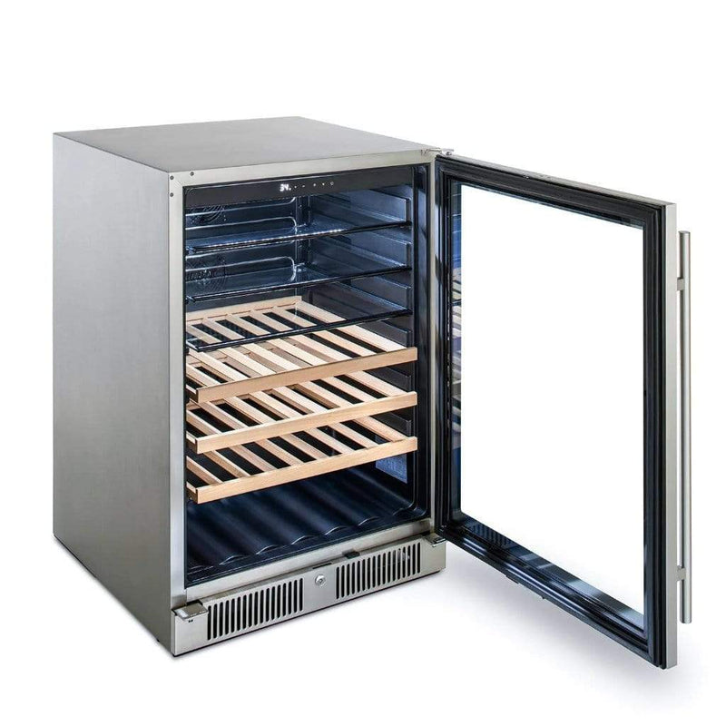 Blaze 24" 5.5 Cu. Ft. Outdoor Rated Glass Door Beverage Cooler - Bottom View