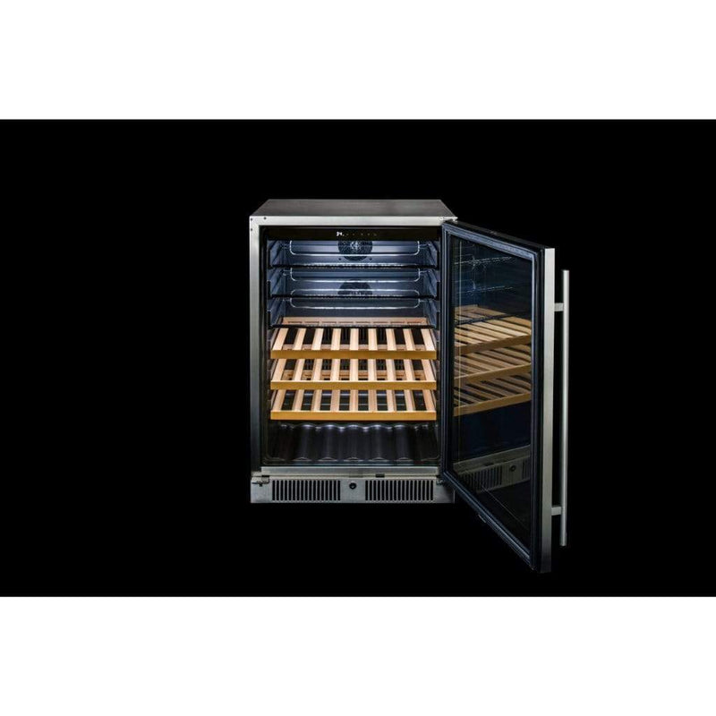 Blaze 24" 5.5 Cu. Ft. Outdoor Rated Glass Door Beverage Cooler - Installation View