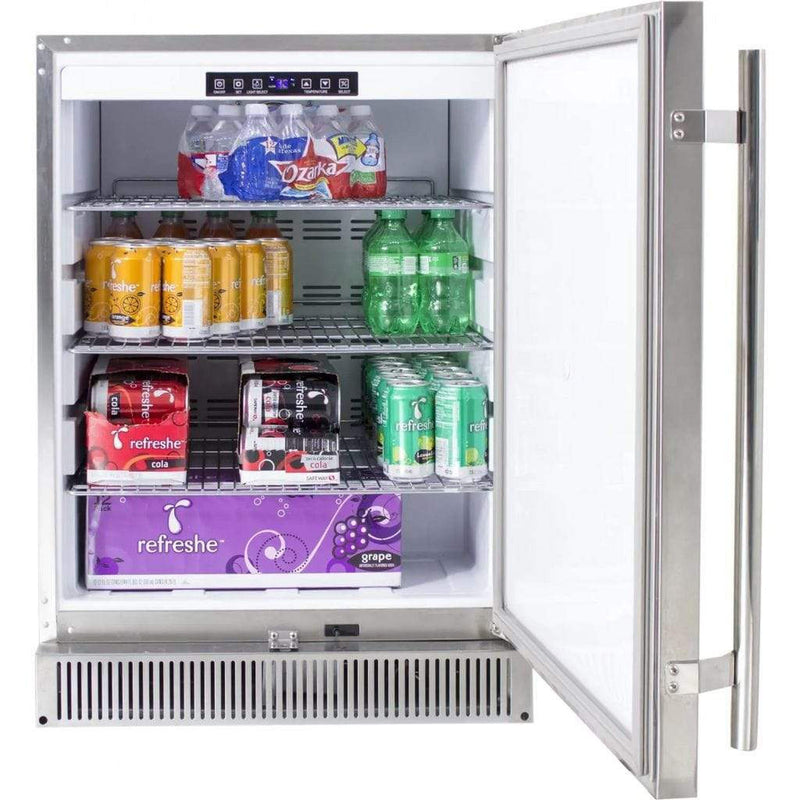 Blaze 24" Outdoor Rated Stainless Refrigerator 5.2 Cu Ft. - Dimensions