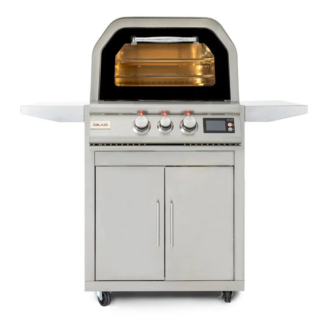 blaze-26-freestanding-propane-outdoor-pizza-oven-with-rotisserie-kit-cart 1
