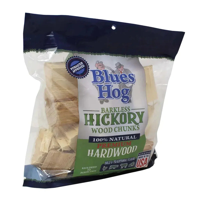Blue Hogs Blues Hog 300 cu. in. Barkless Hickory Wood Chunks - 8 pack - Alternate View