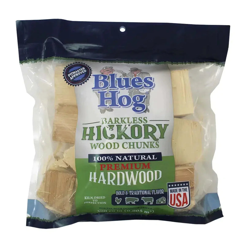 Blue Hogs Blues Hog 300 cu. in. Barkless Hickory Wood Chunks - 8 pack