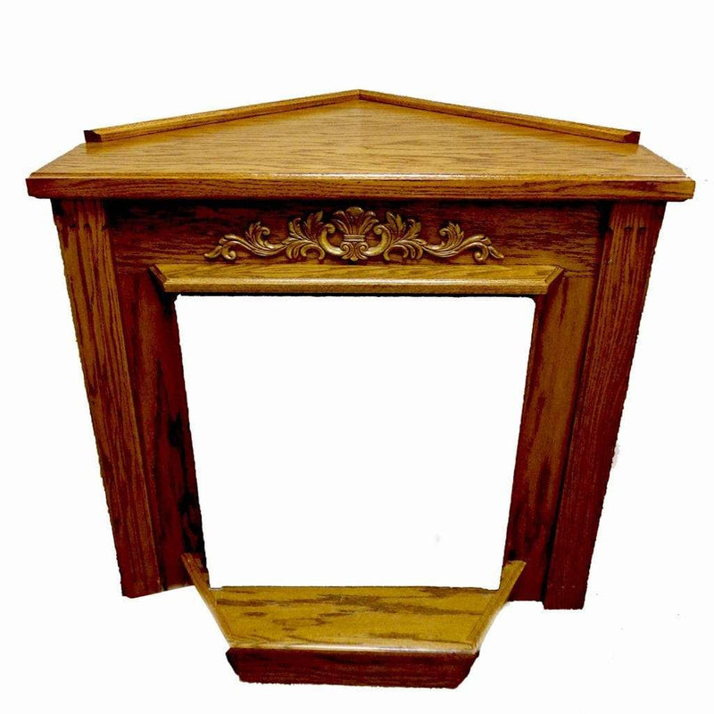 Buck Stove Classic Corner Mantel Accessory for Model 34, Model 329, Model 384 Gas Stove - Side View