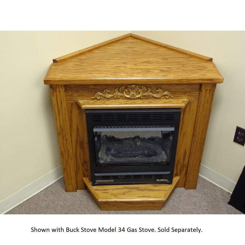 Buck Stove Classic Corner Mantel Accessory for Model 34, Model 329, Model 384 Gas Stove - Additional View