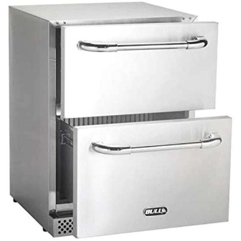 Bull Grills Bull 23" 5 Cu. Ft. Premium Double Drawer Refrigerator - Side View